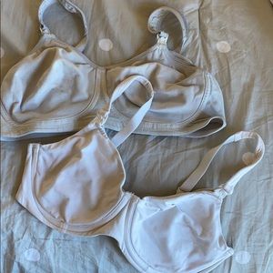 Nursing bras-2 pairs